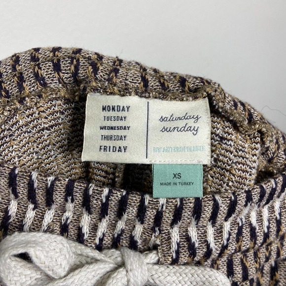 Anthropologie Saturday Sunday Mary Jacquard Chevron Knit Joggers - Picture 8 of 8